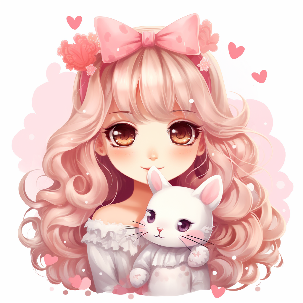 Cute kawaii clipart illustration