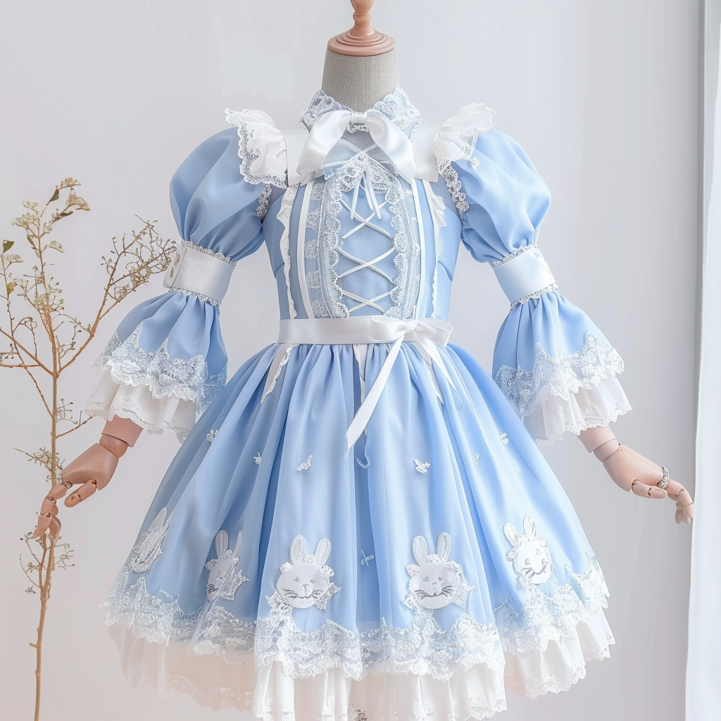 Cute blue kawaii dress