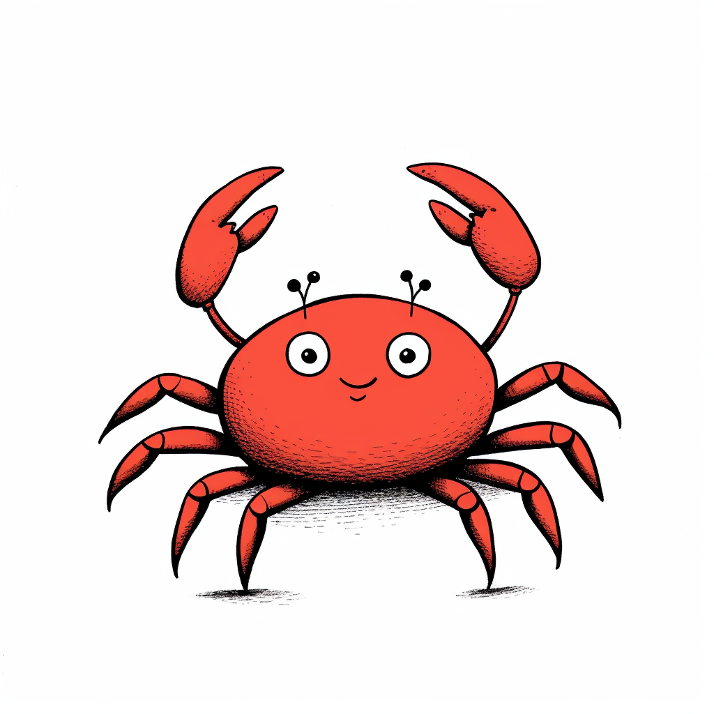 Cute Marine Life Crab Chic Elegant