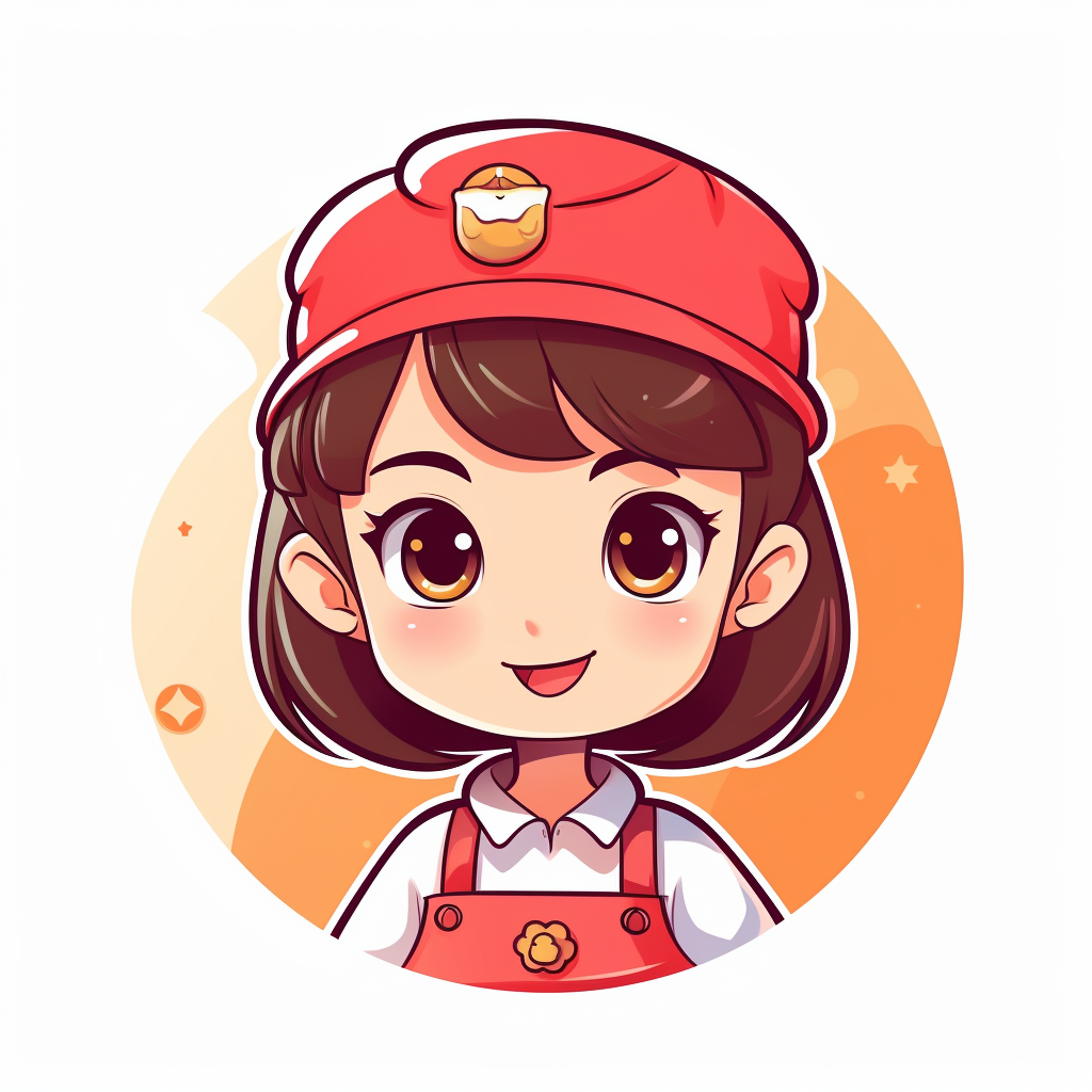 Cartoon style cute micro service stickers