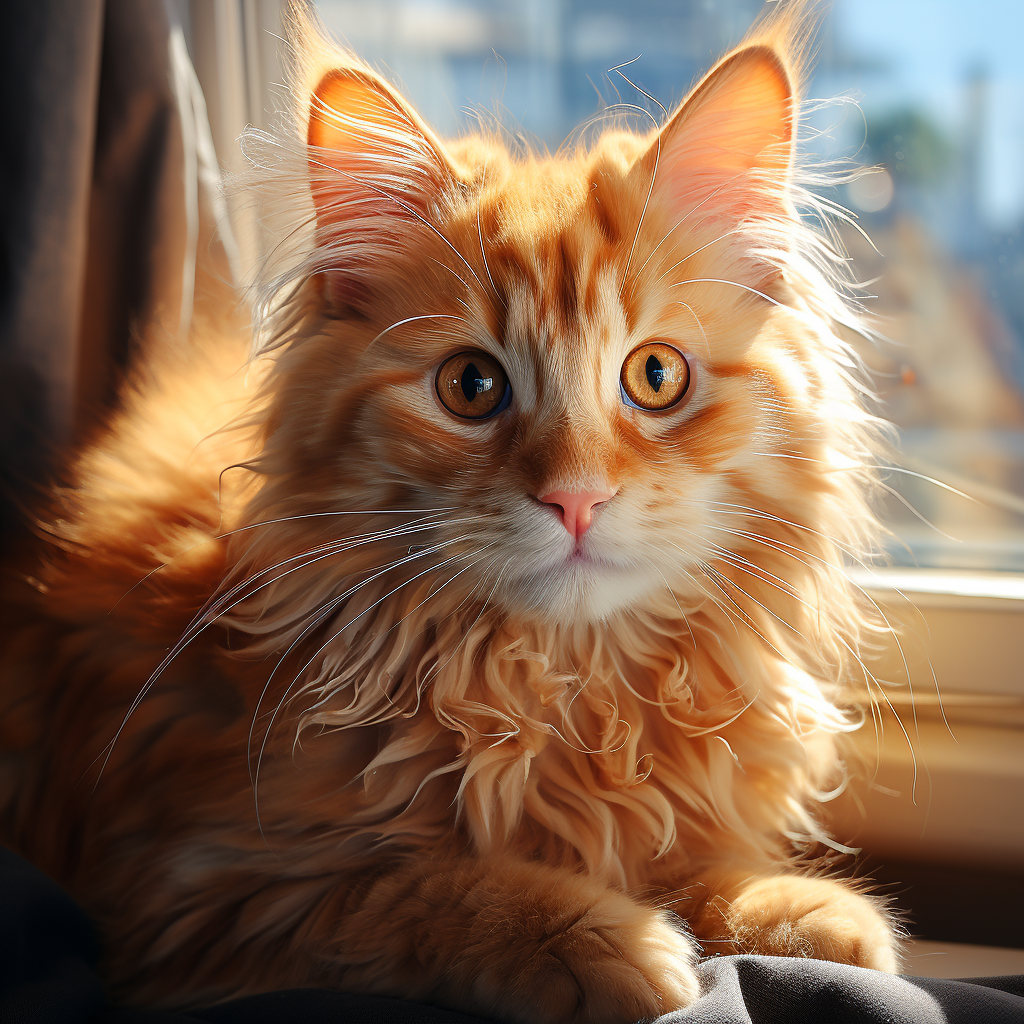 Cute Orange Cat Photo