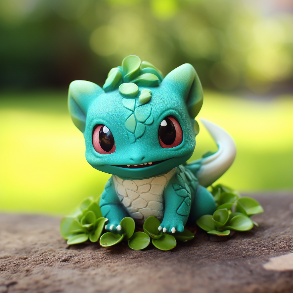 Cute Pet Chibi Bulbasaur in Real Life