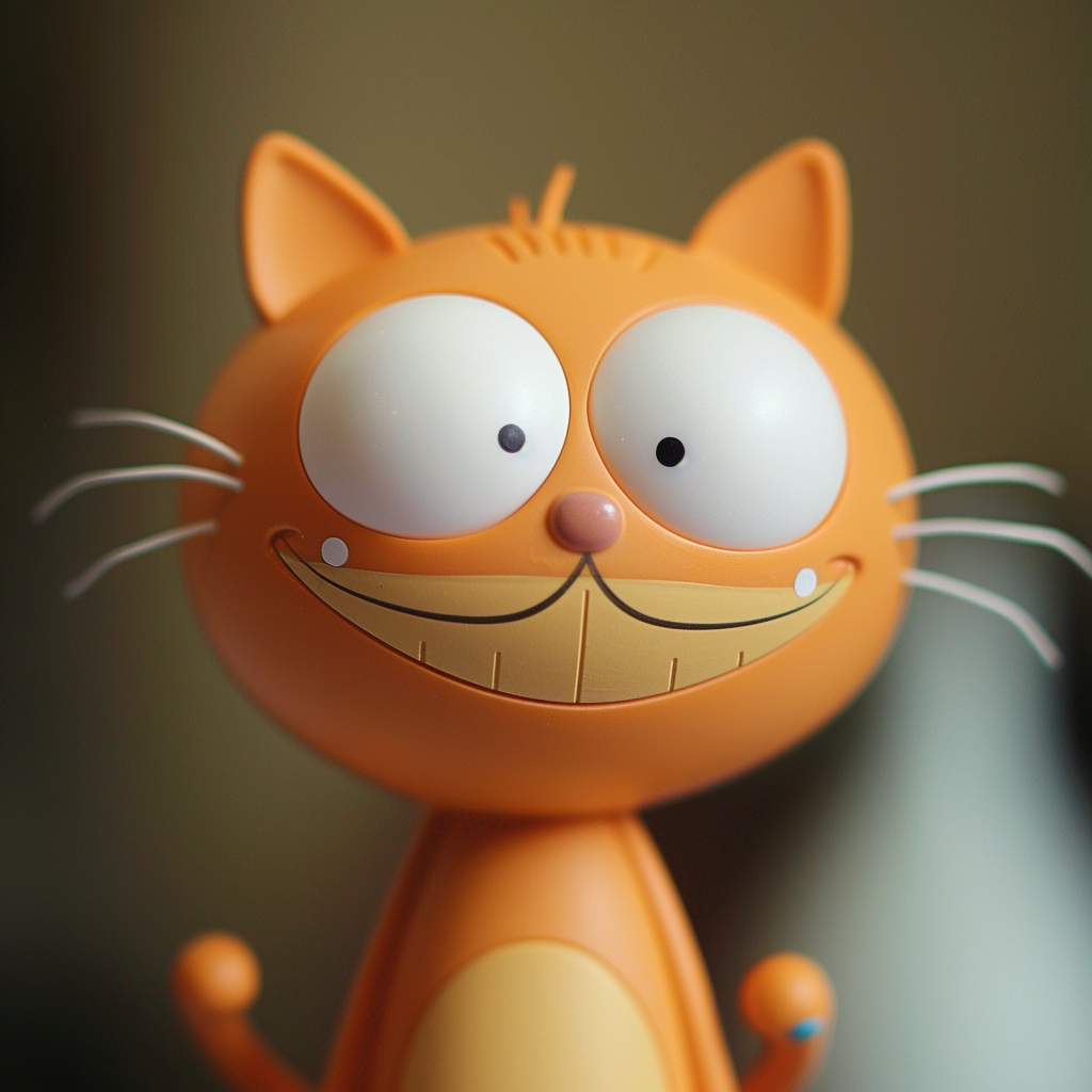 Dav Pilkey's Cute Plastic Toy Cat