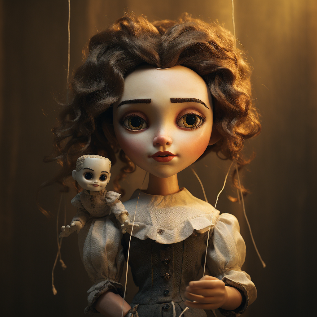 Cute puppet posing for portrait