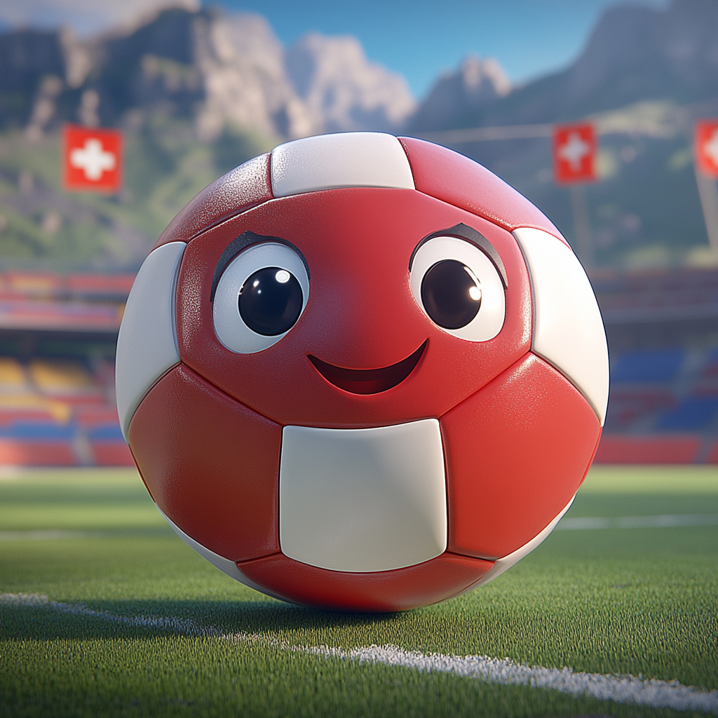 Cute Soccer Ball in Switzerland