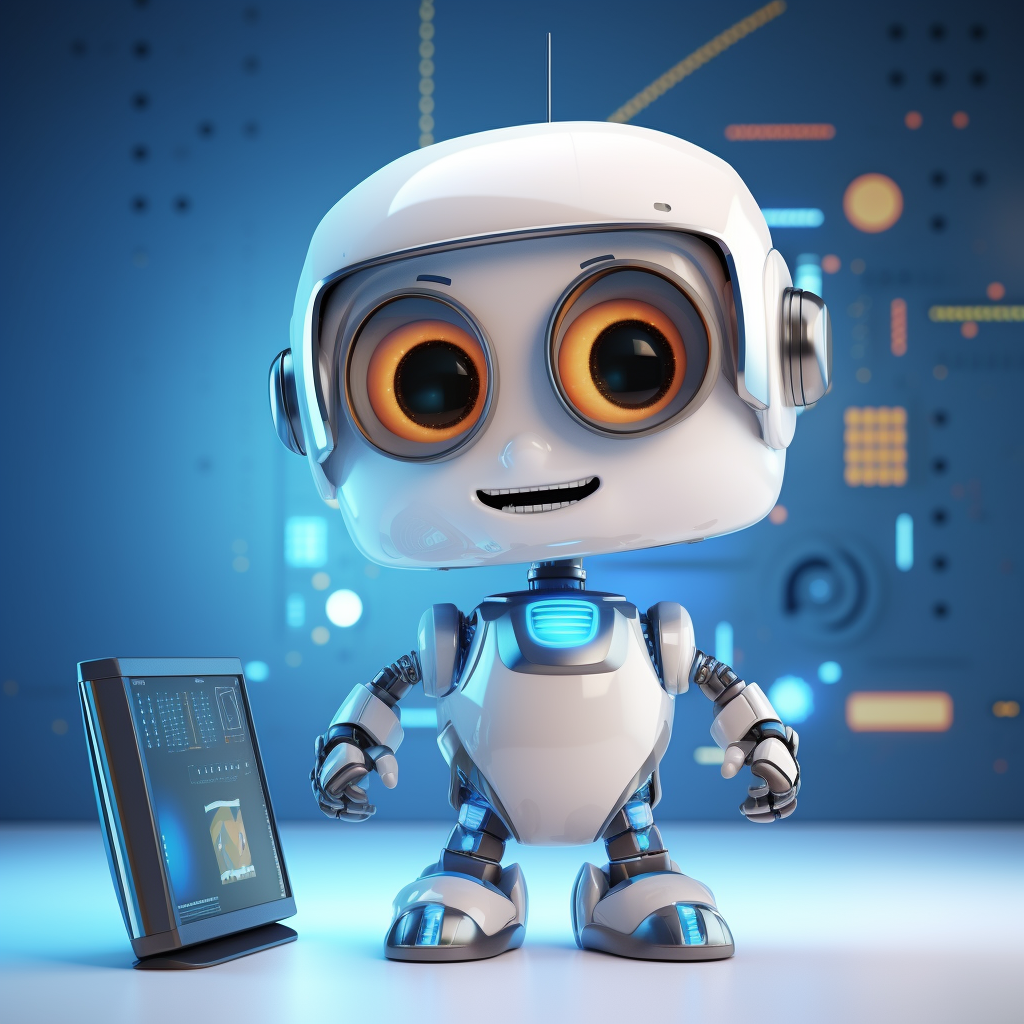 Cute Robot in Green Suit 3D Animation