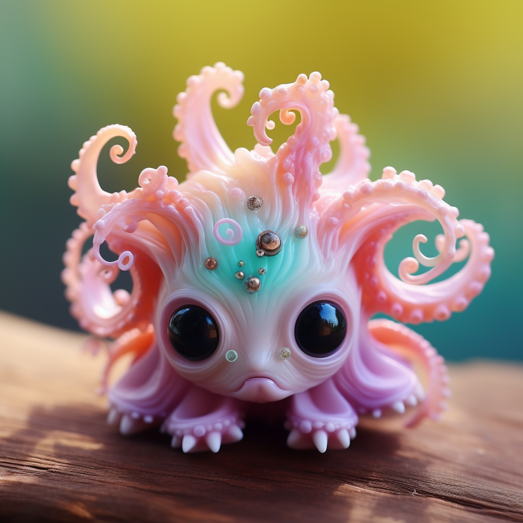 Cute Small Octopus 3D Character