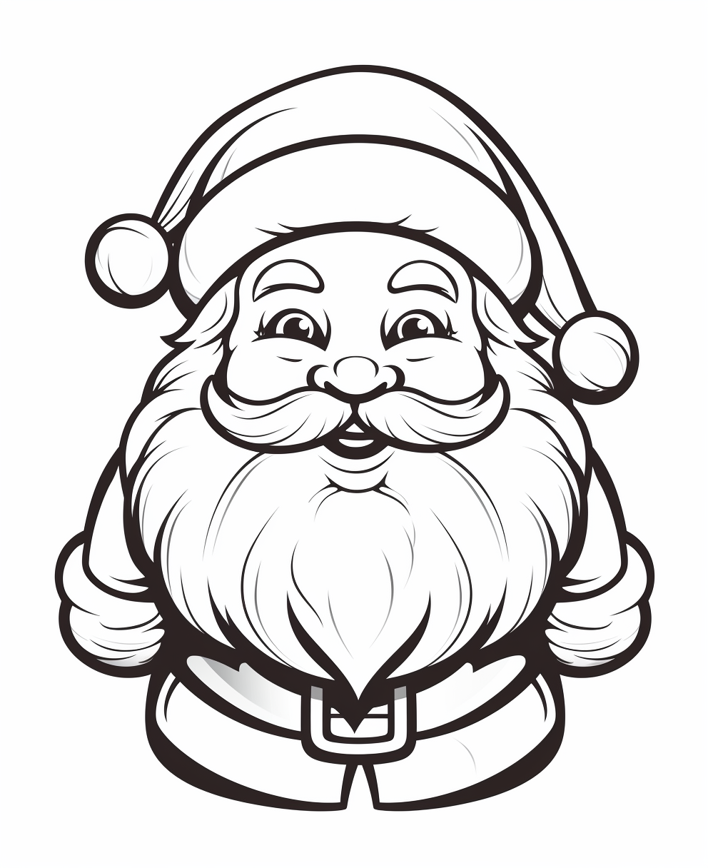 Cute Smiling Santa Claus Image