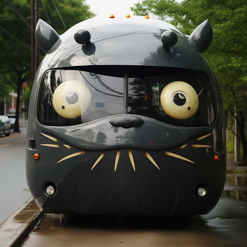 Cute Totoro Bus Stop Picture