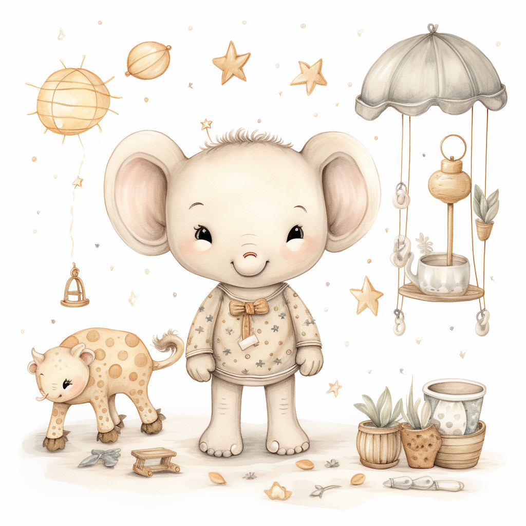 Cute Toy Clipart for Babies