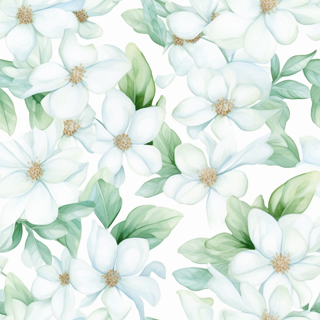 Floral watercolor pattern design