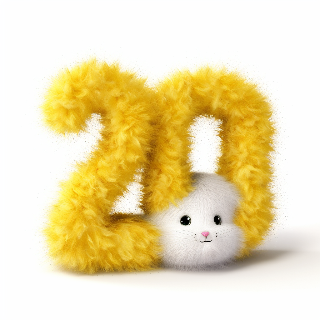 Cute Yellow Fur 2024 Text