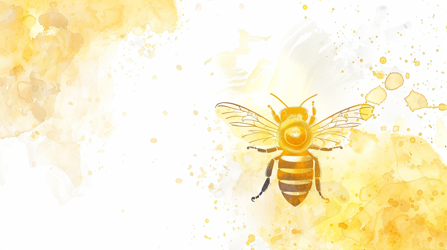 Yellow Pastel Queen Bee Design