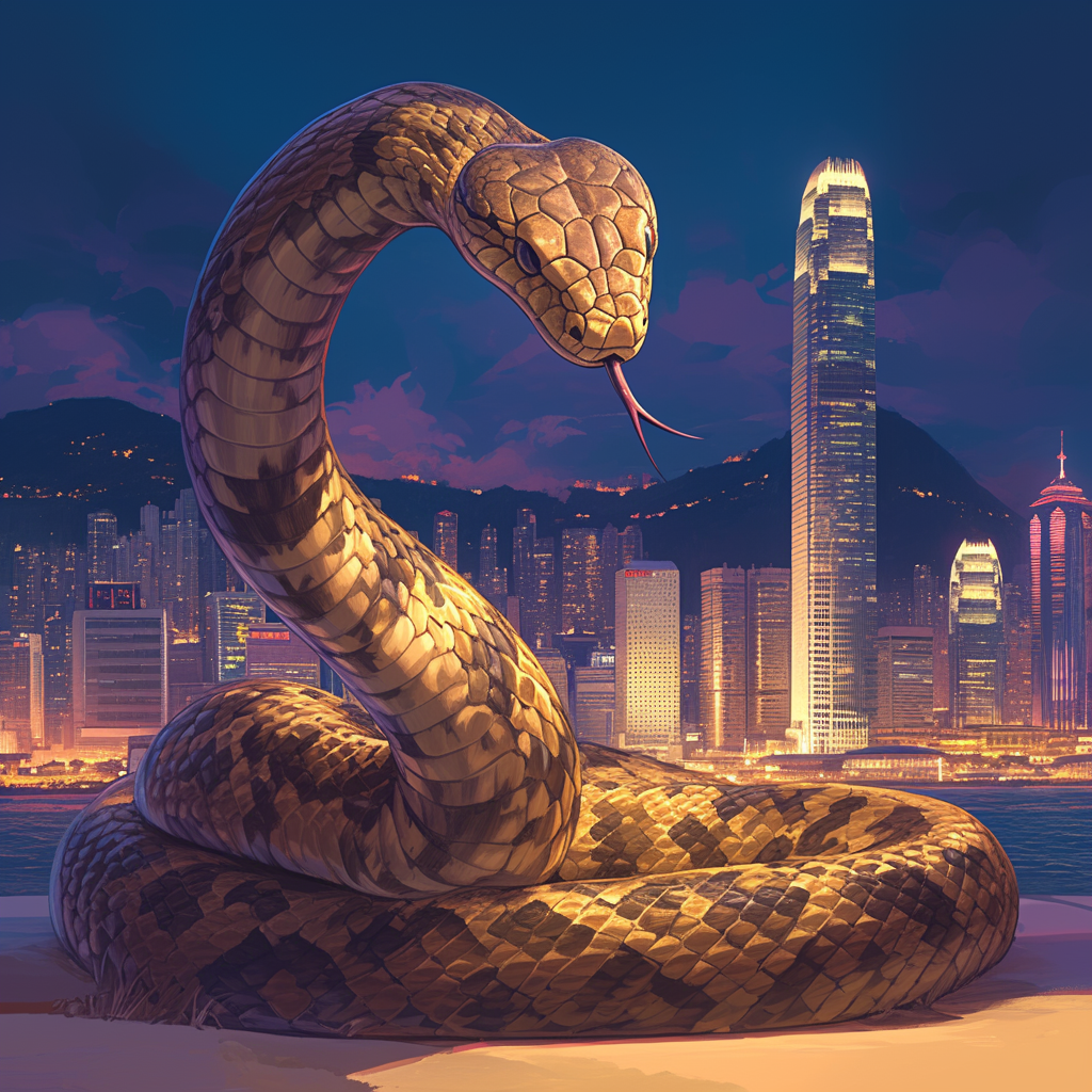 Snake at Victoria Harbour