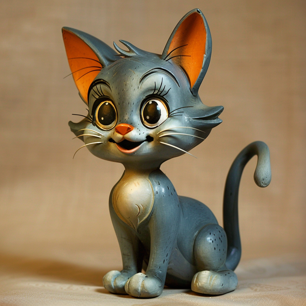 Plastic Toy Cat Chuck Jones