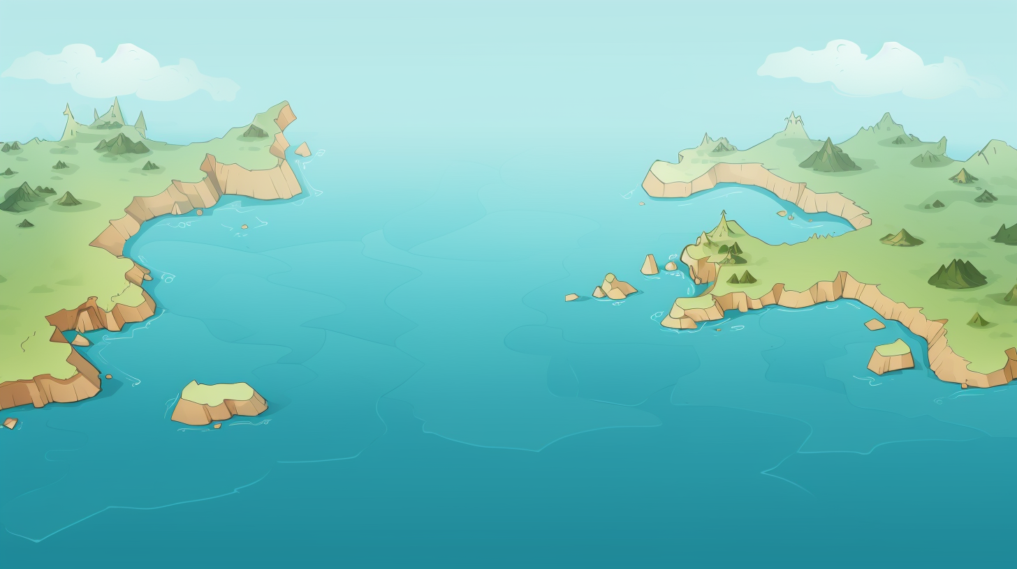 Cute sea continent background