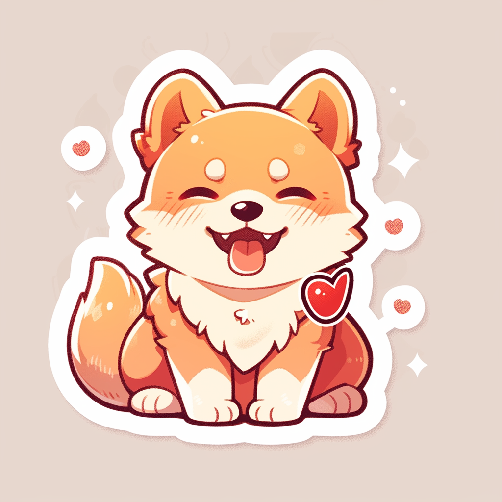 Cute Shiba Die-Cut Sticker