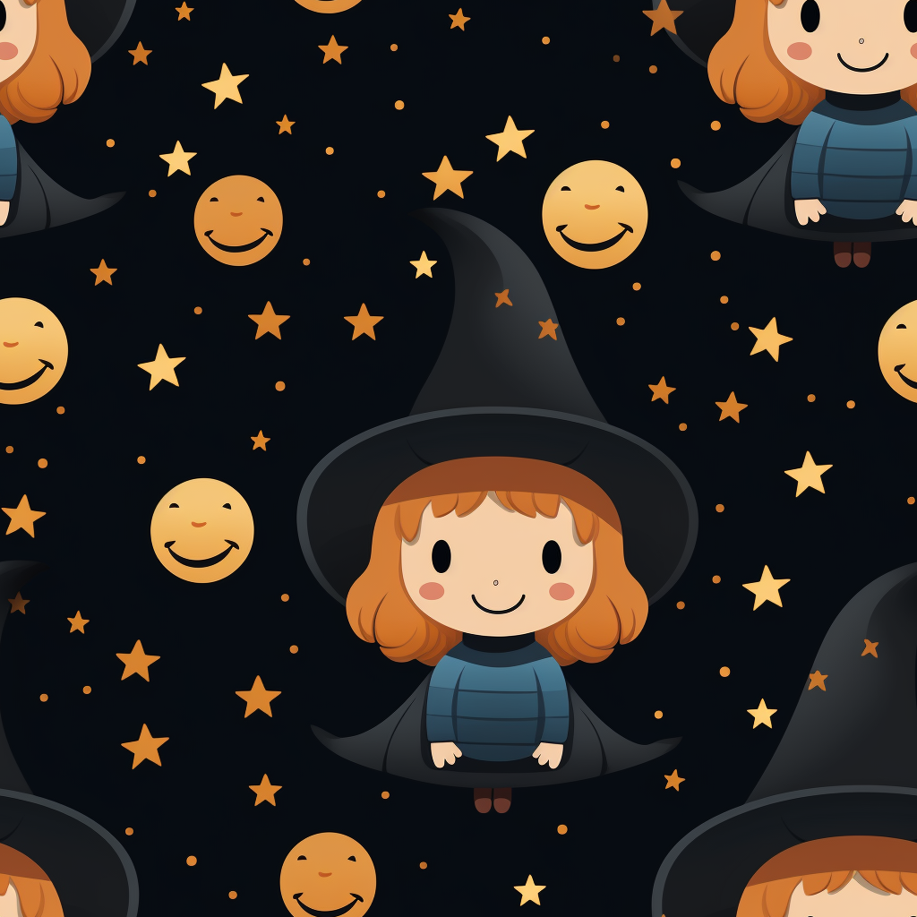 Cute Witch Tile Picture