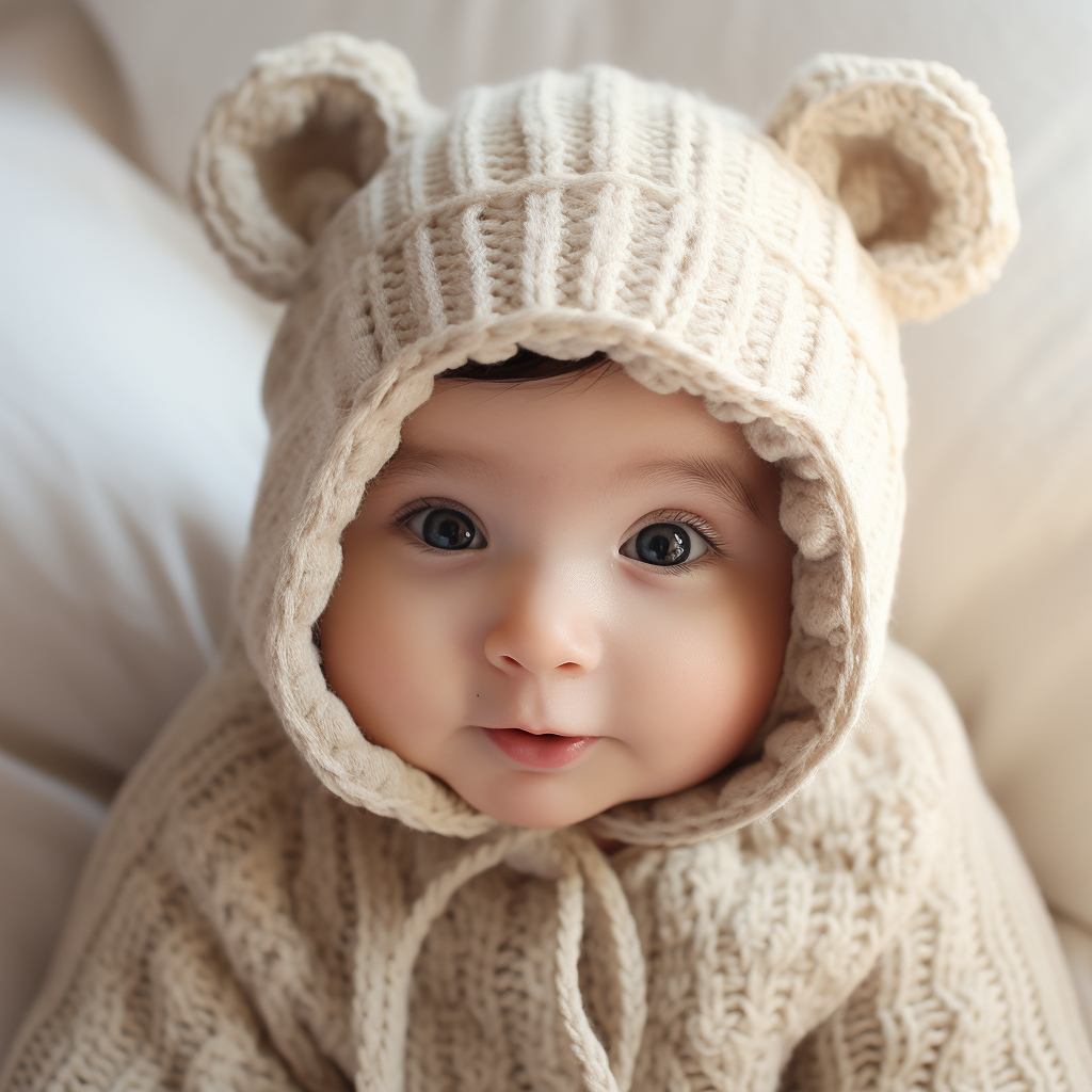 Adorable baby with captivating smile