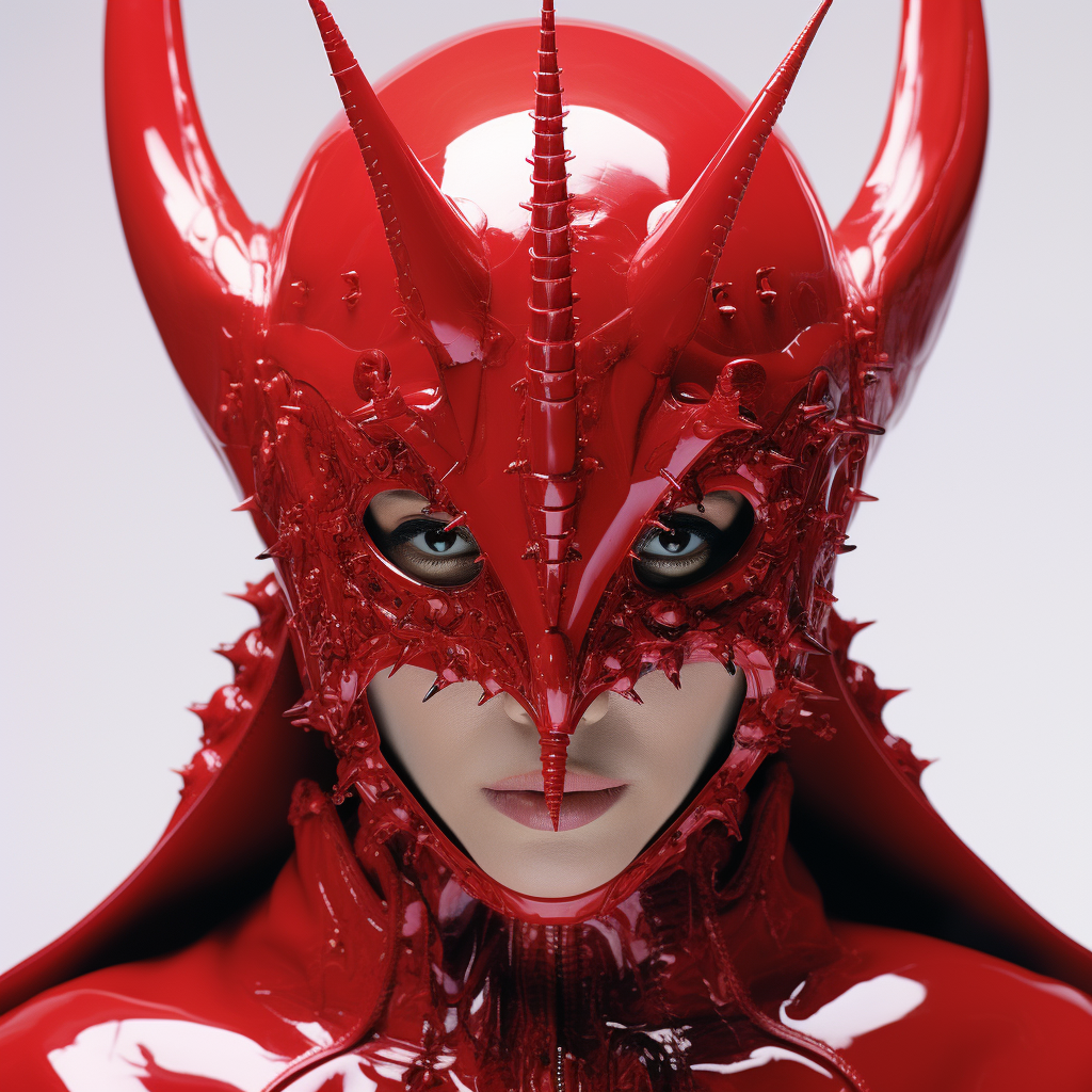 Stylish cyber devil costume DIY