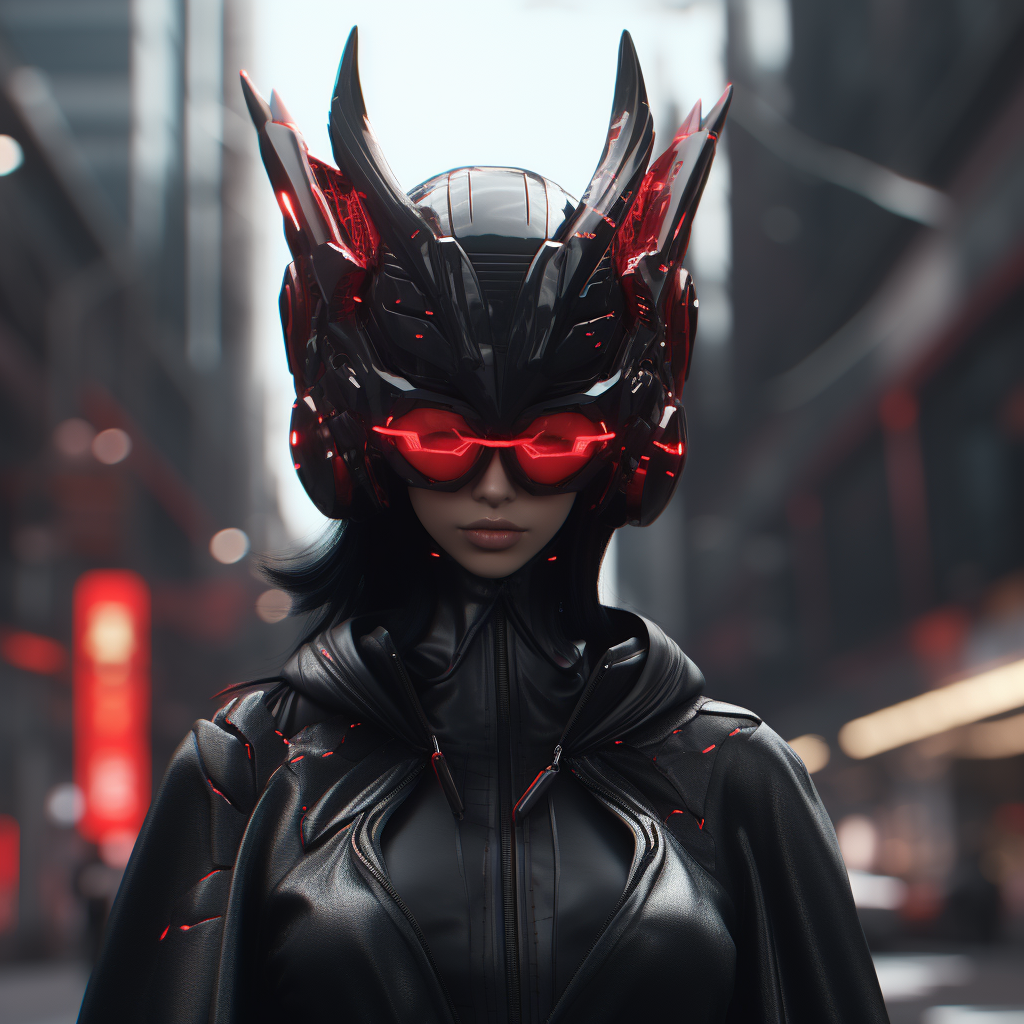 Cyber Futuristic Devil Normal Person Outfit