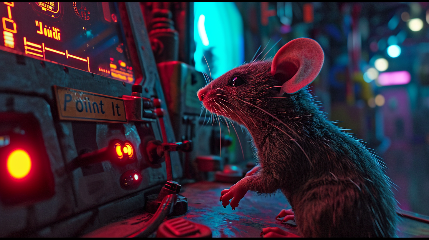 Cybernetic rat calibrating directional antenna