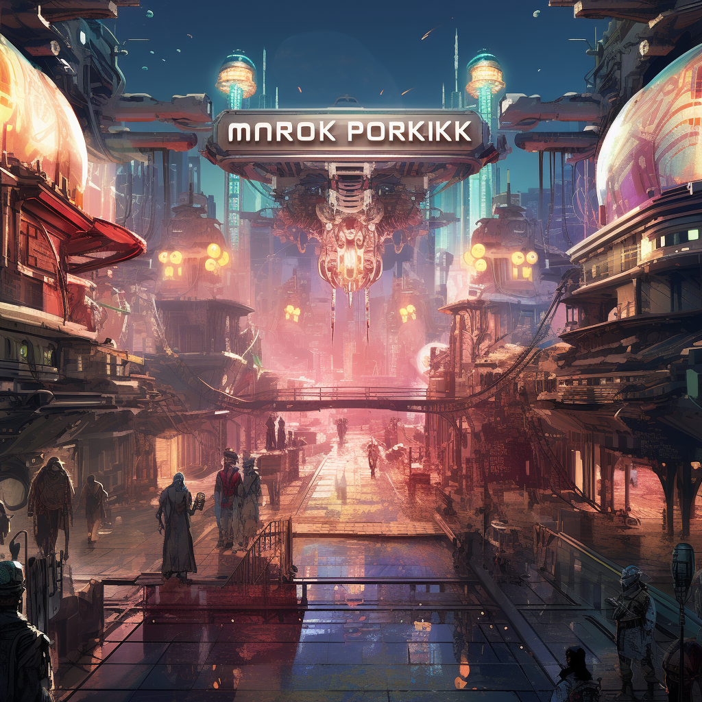 Stunning Cyberpunk Ankh-Morpork Scene