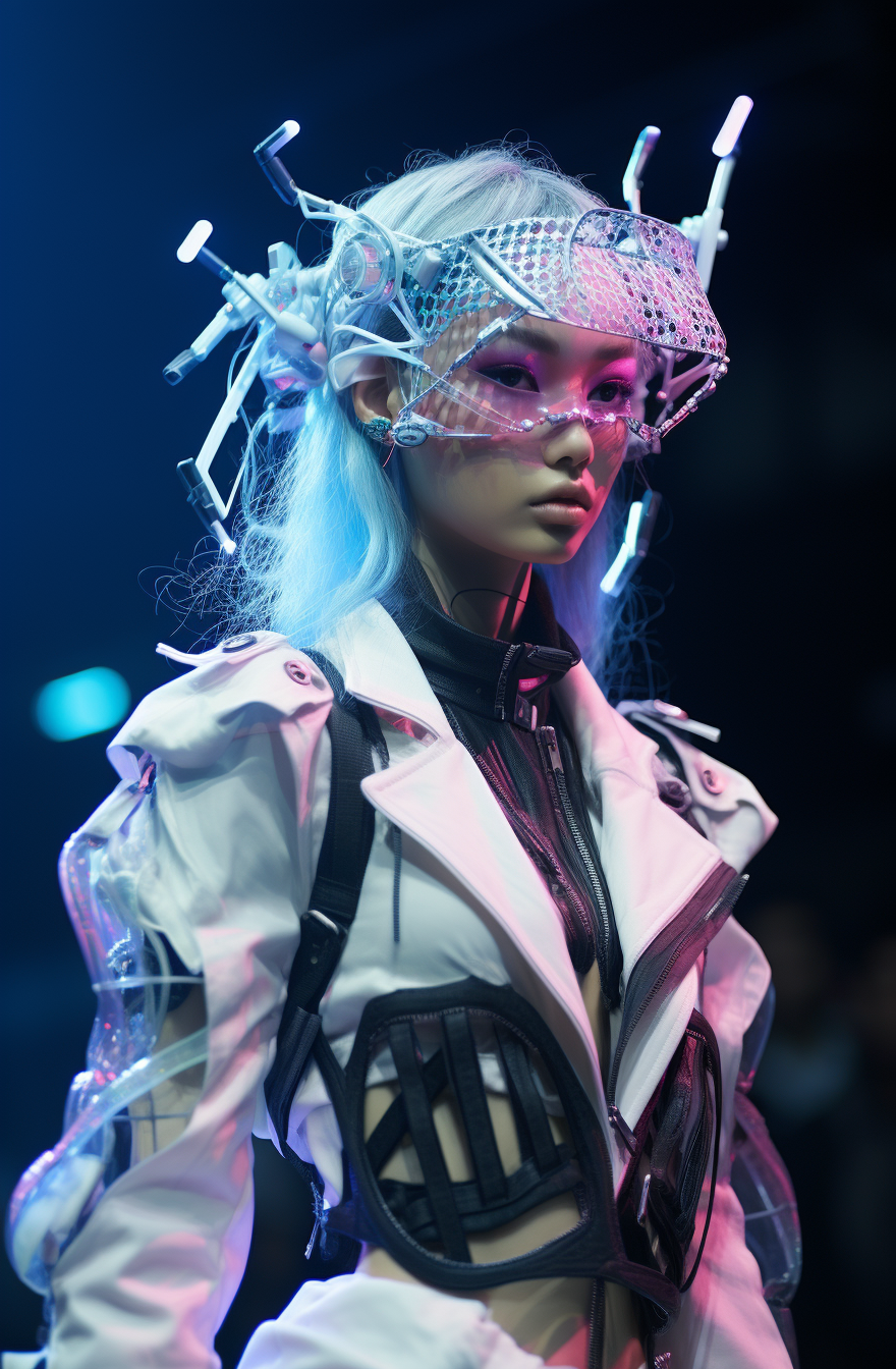 Cyberpunk star gazer fashion show