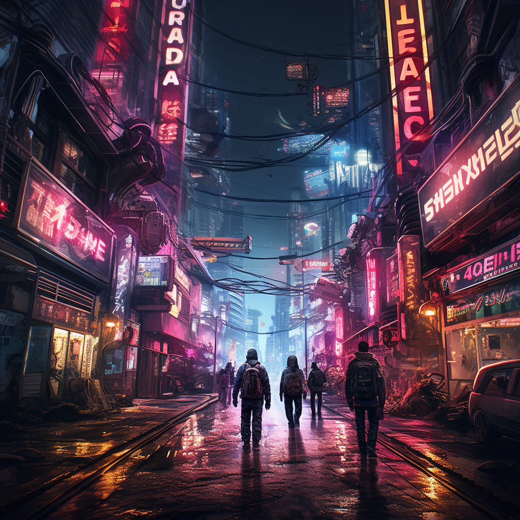 Cyberpunk world with tough choices