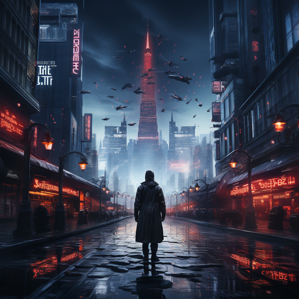 Cyberpunk City with Dark Truths