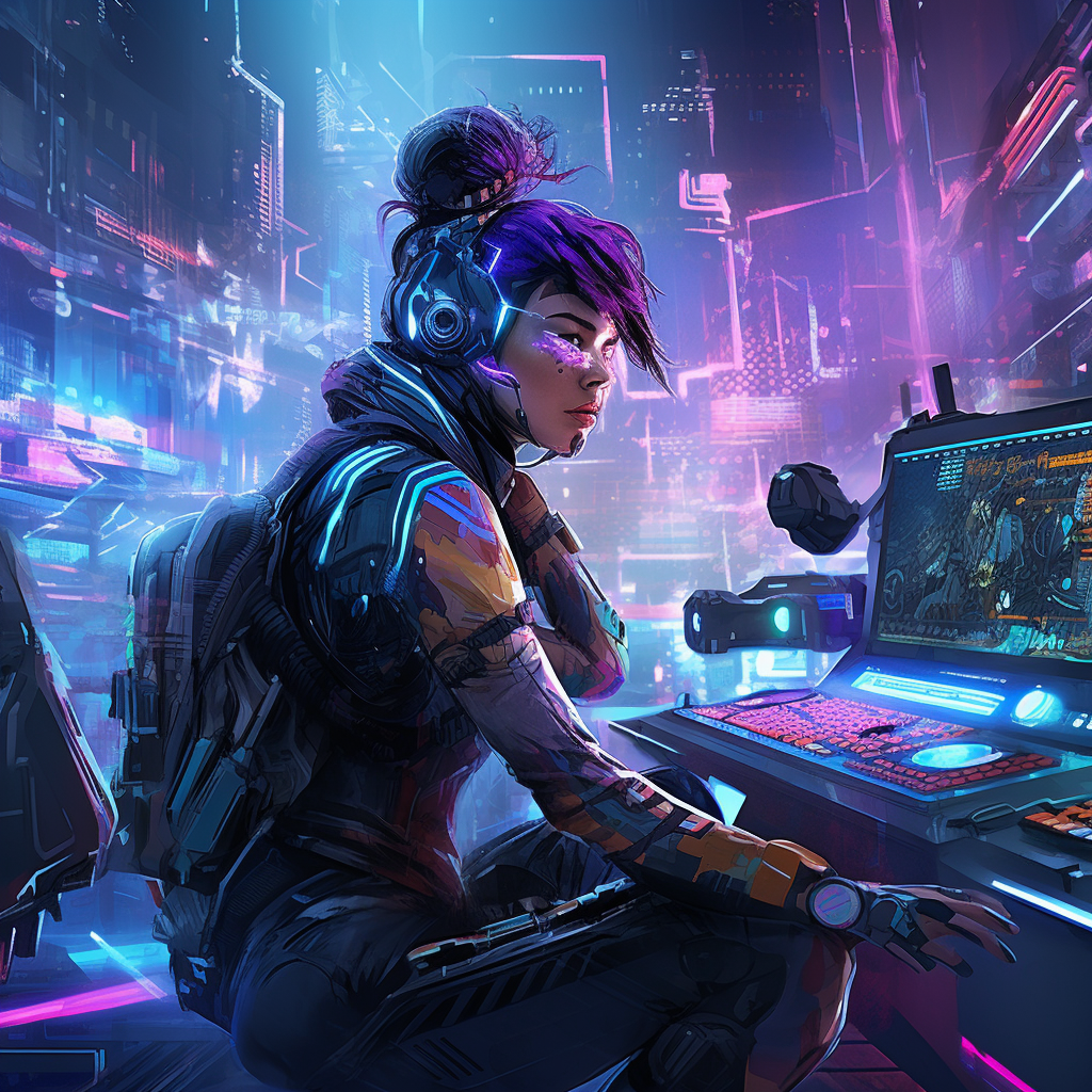 Cyberpunk Esports Combat Zone Players