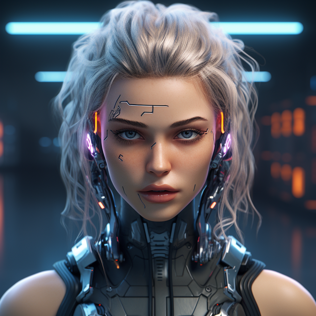 Cyberpunk Face Templates with High Quality Details