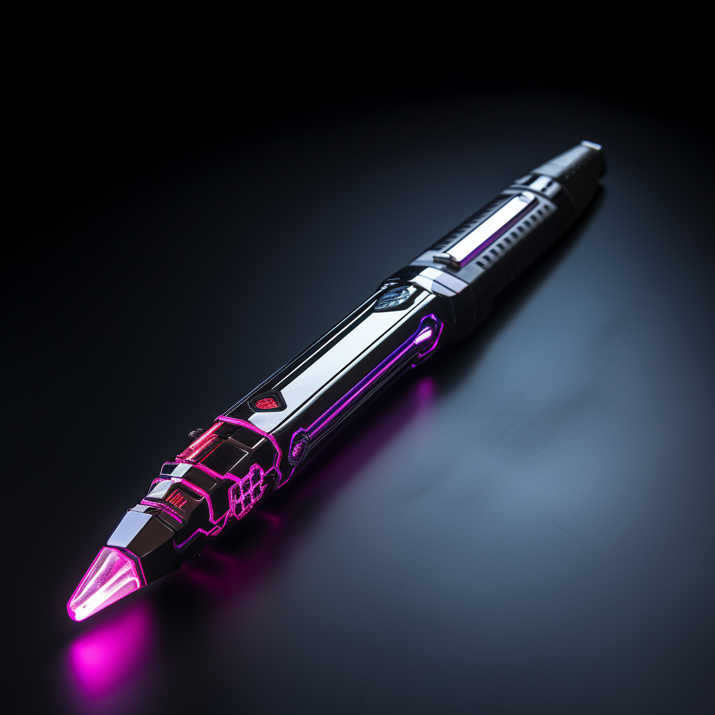 Futuristic cyberpunk pulse baton