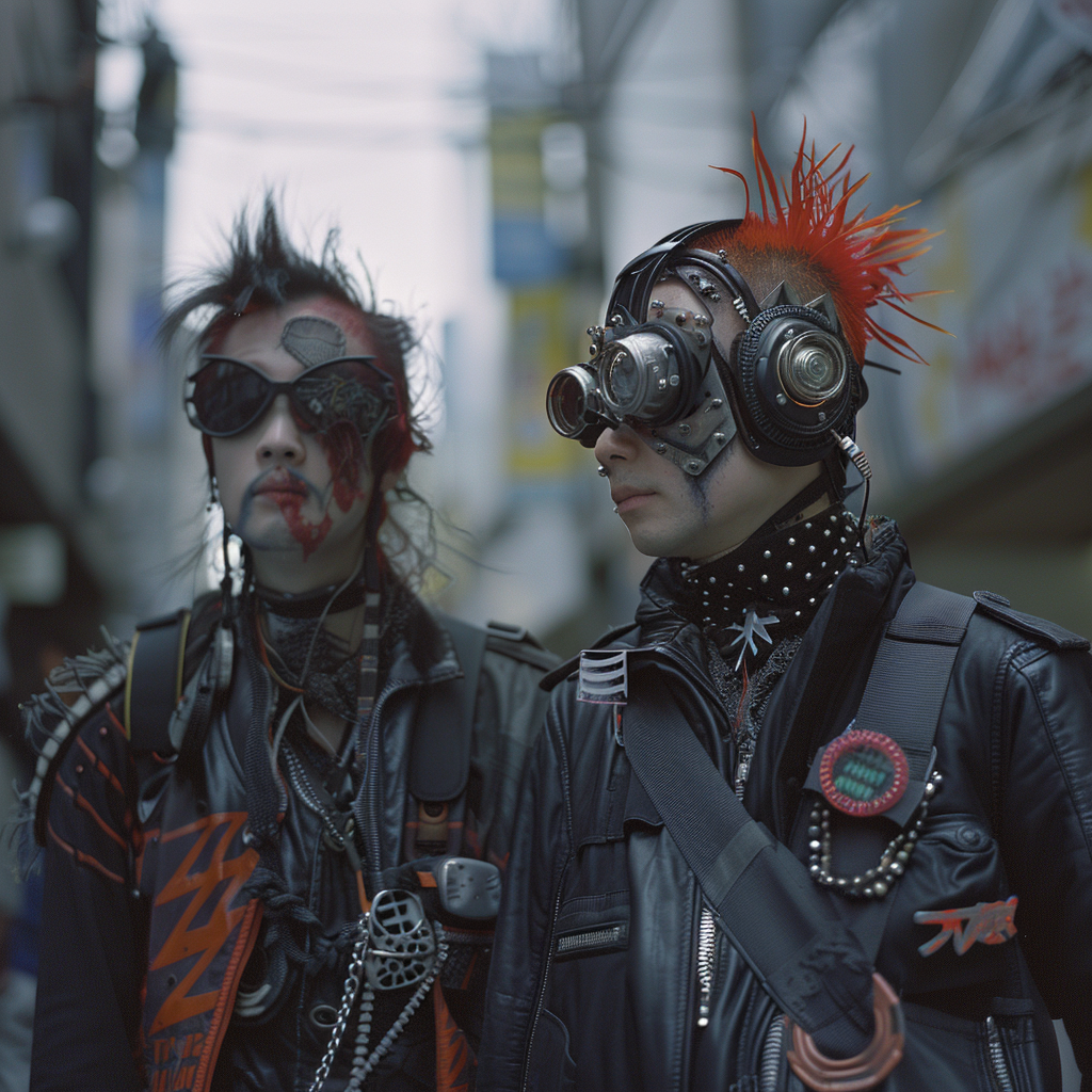 two cyberpunks with degen token