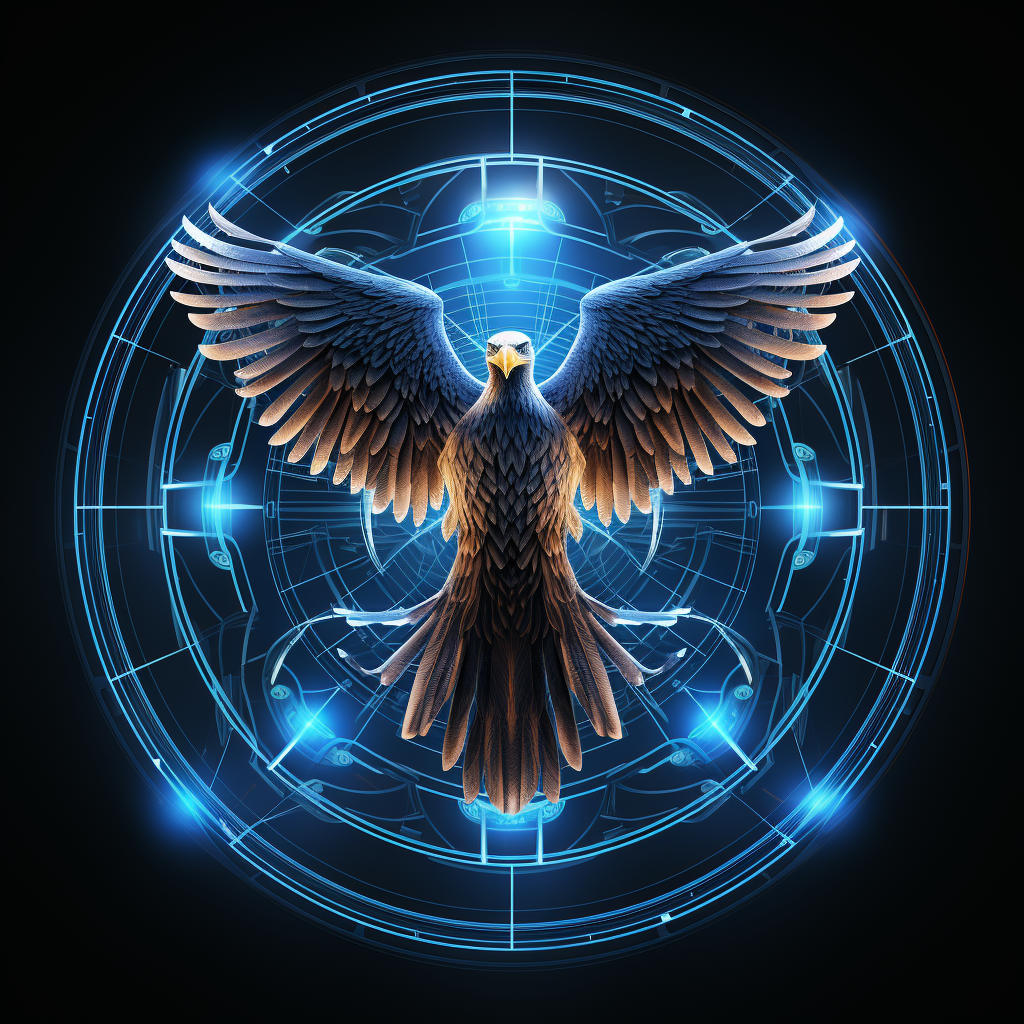 Digital Energy Cybersecurity Eagle Emblem