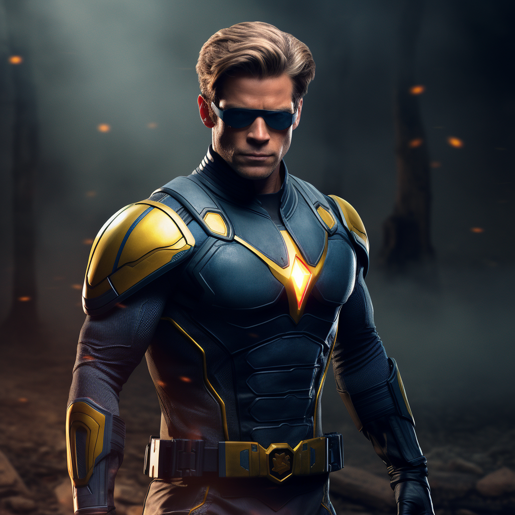 Chris Pine as Marvel's Cyclops in X-Men Outfit