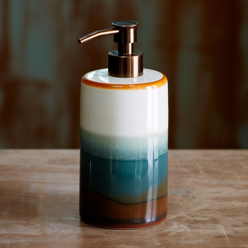 Cylinder Ceramic Soap Dispenser in 2 Colors