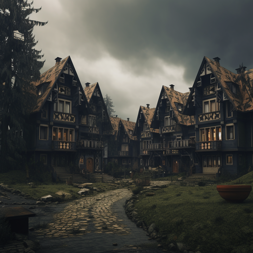 Stunning Czech Gothic Housing Estate Image