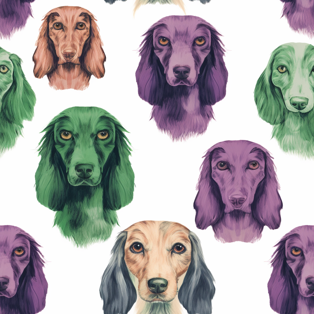 Dachshund face isolated art sketch