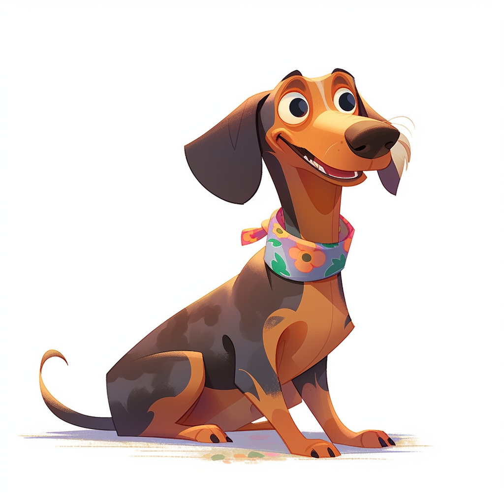 Expressive Dachshund Software Developer Image