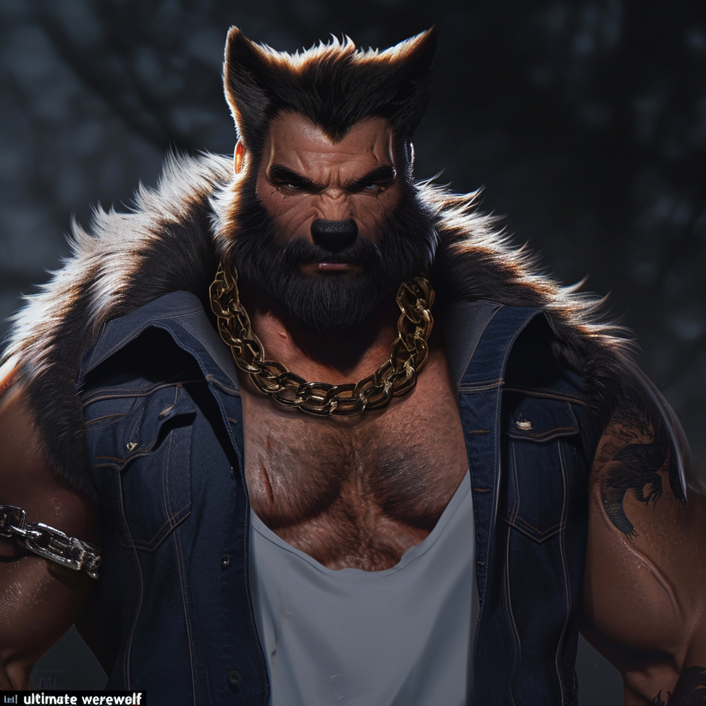 Dan Bilzerian as a werewolf character