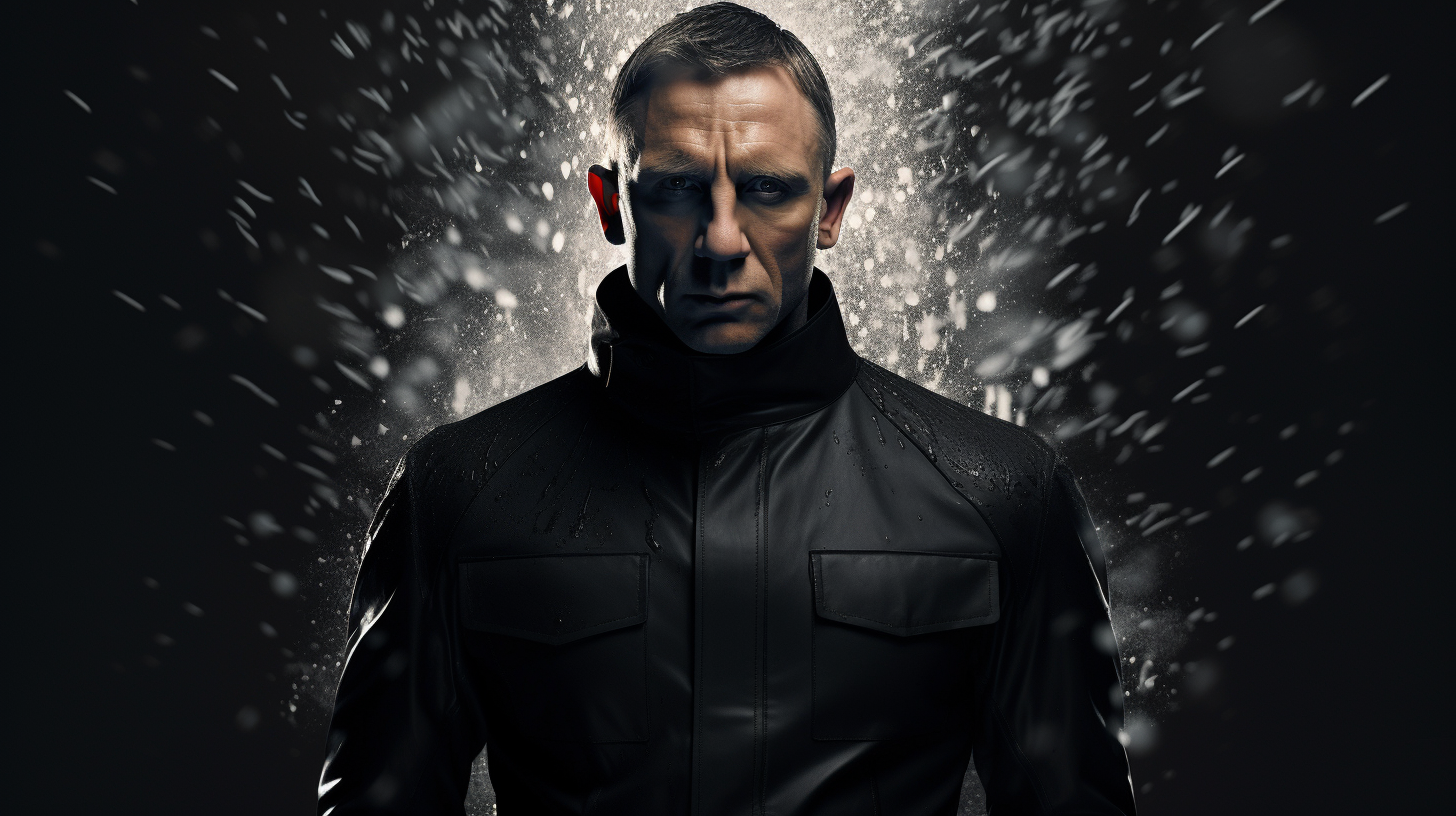 Daniel Craig in all-black special agent gear