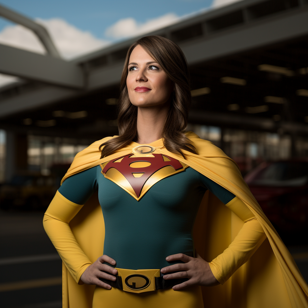 Danielle Smith Superhero Oil Gas Girl