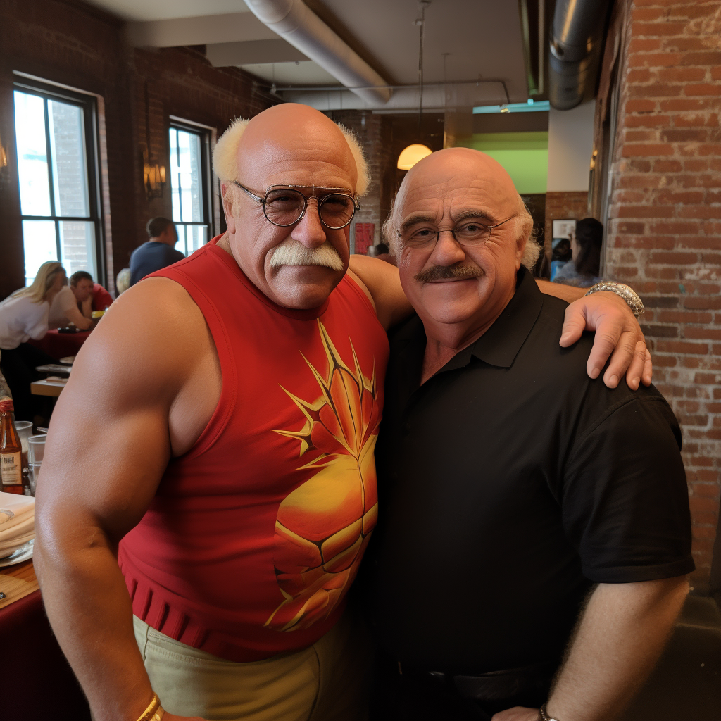 Danny Devito Hulk Hogan Baby Photo