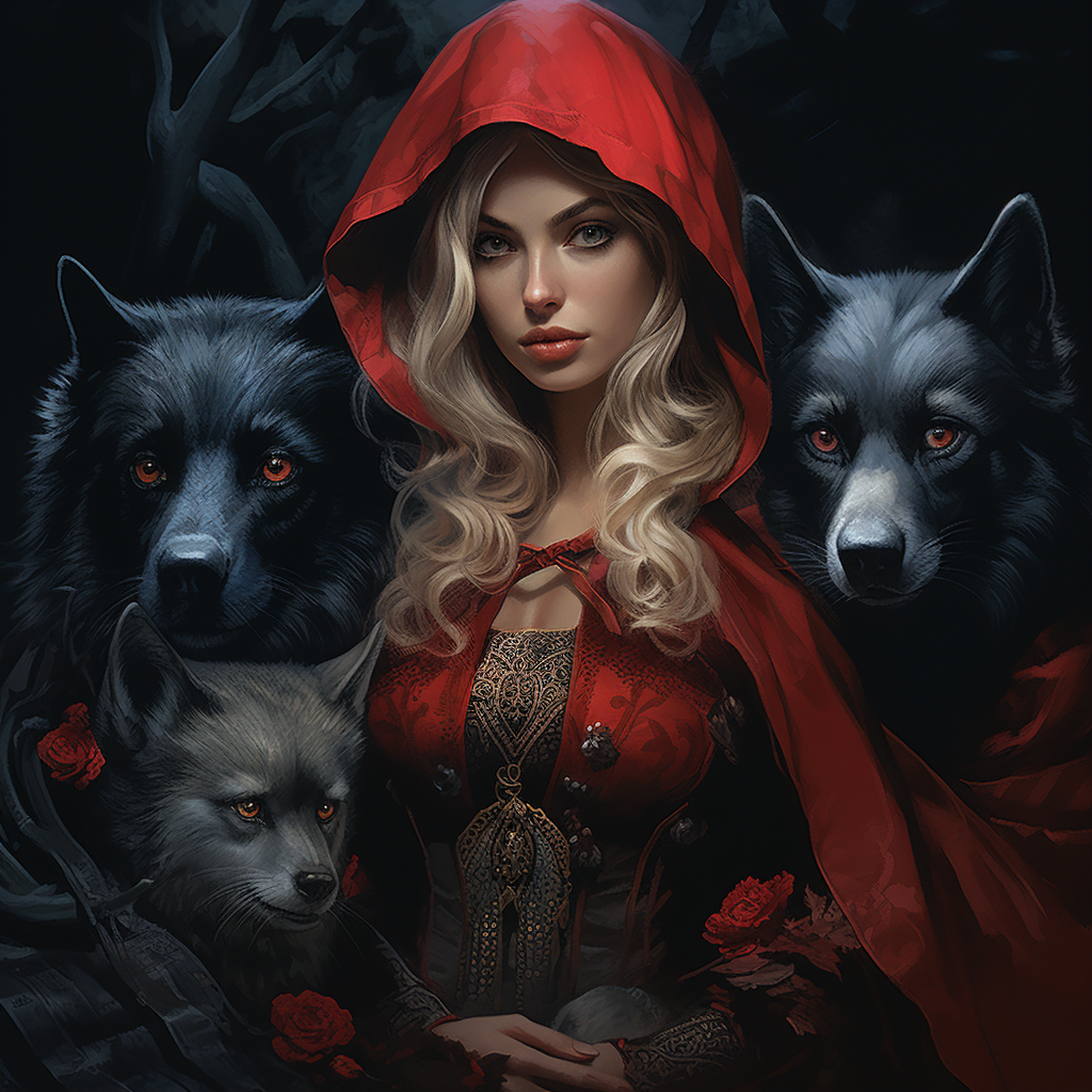 Dark Fantasy Cinderella Red Riding Hood Alice Wonderland