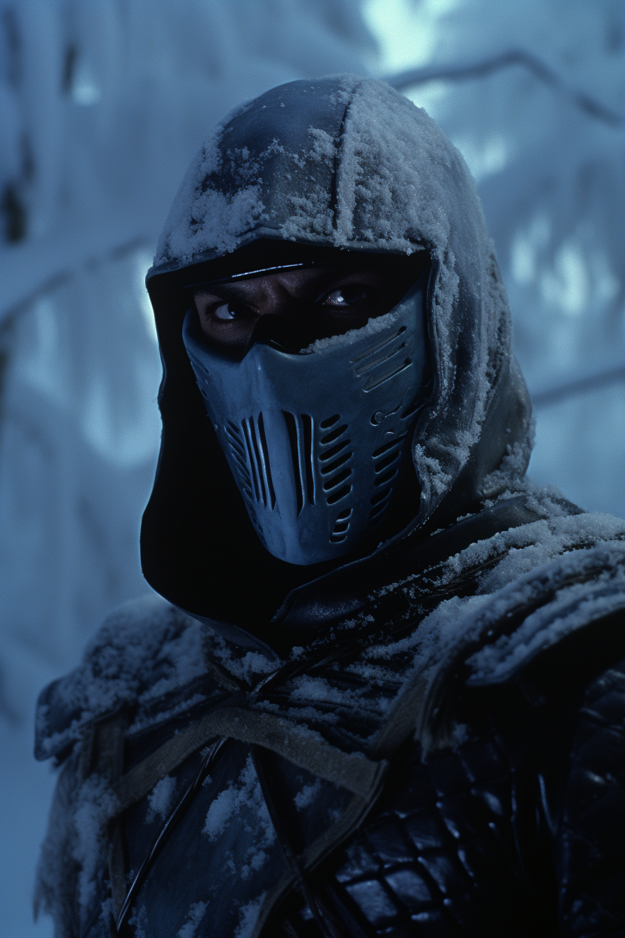 Screengrab of Sub-Zero from dark fantasy film