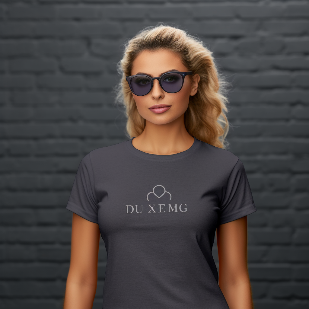 Dark gray T shirt mockup