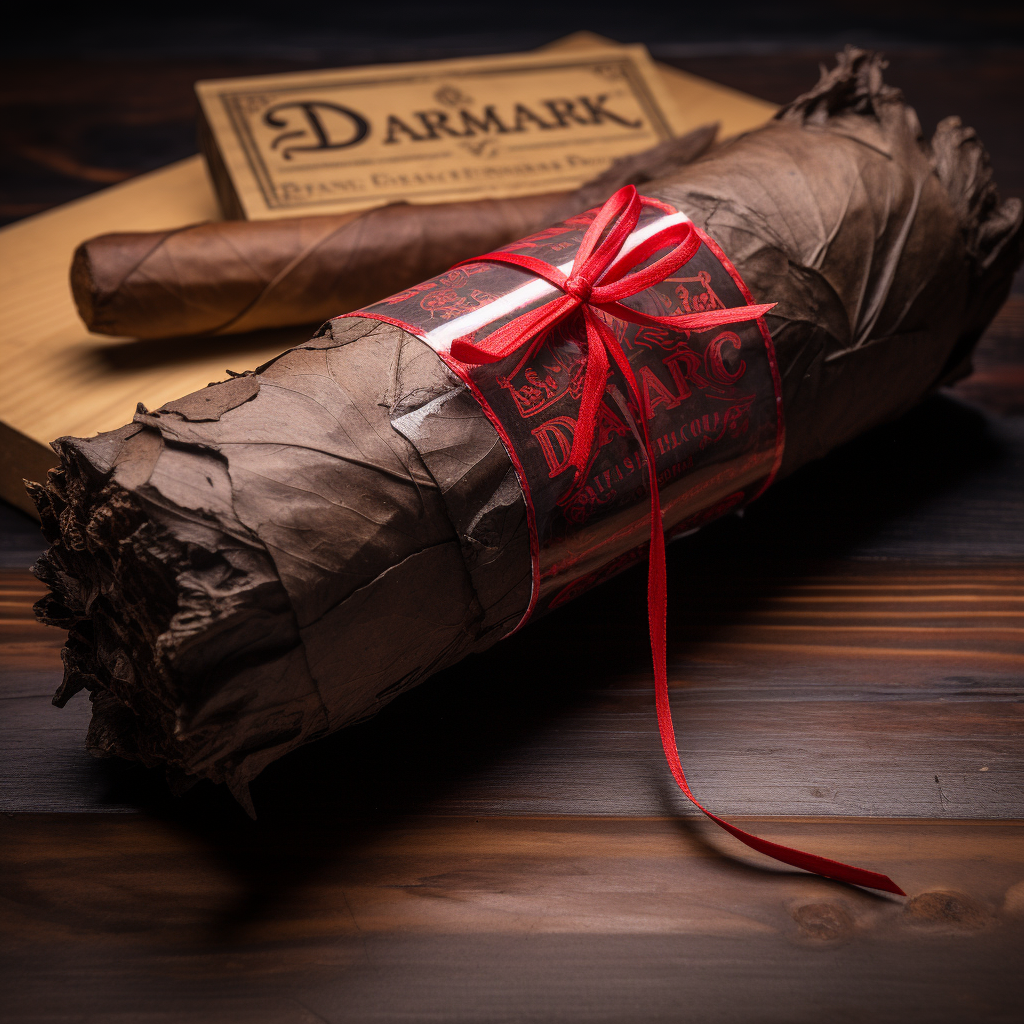 Krampus enjoys large dark wrapper cigar