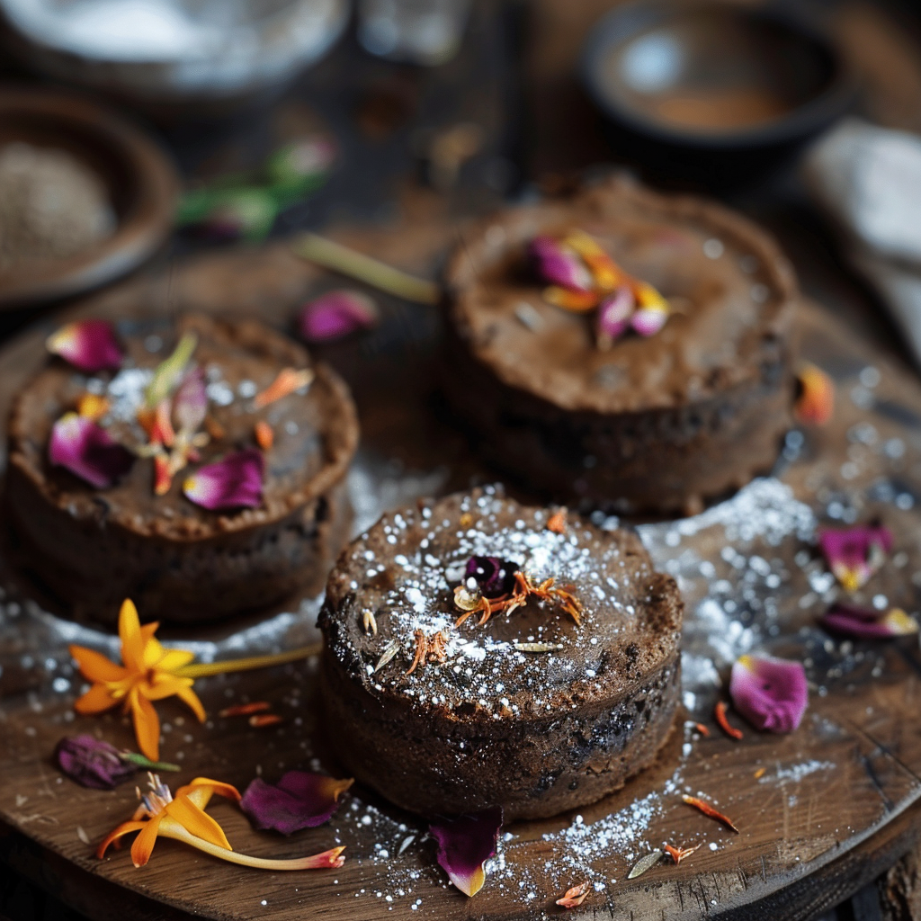 Mud Pies with Flower Petals