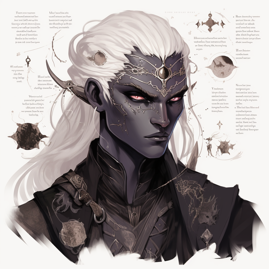 Dark Elf Male with Eye Patch